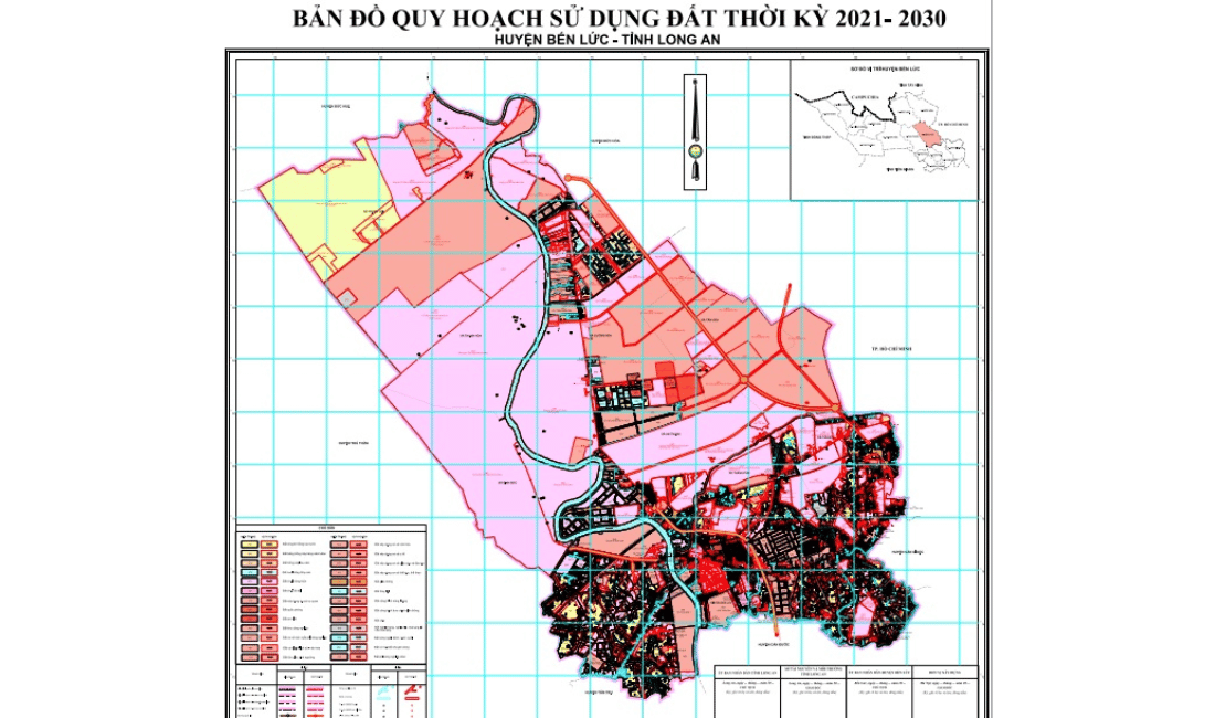 Long An: Vùng đất tiềm năng để đầu tư các dự án Bất động sản 33 Bản đồ quy hoạch Huyện Bến Lức