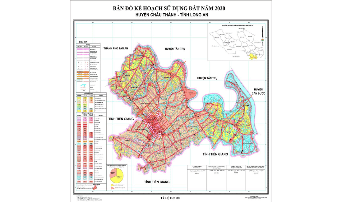 Long An: Vùng đất tiềm năng để đầu tư các dự án Bất động sản 38 Bản đồ quy hoạch Huyện Châu Thành